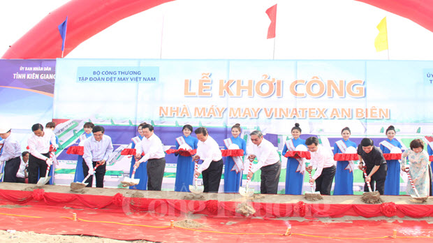Khởi công Dự án Nhà máy may Vinatex An Biên tại Kiên Giang